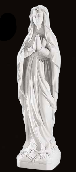 Our Lady Of Lourdes Monumental Life-Size Bonded Marble Statue